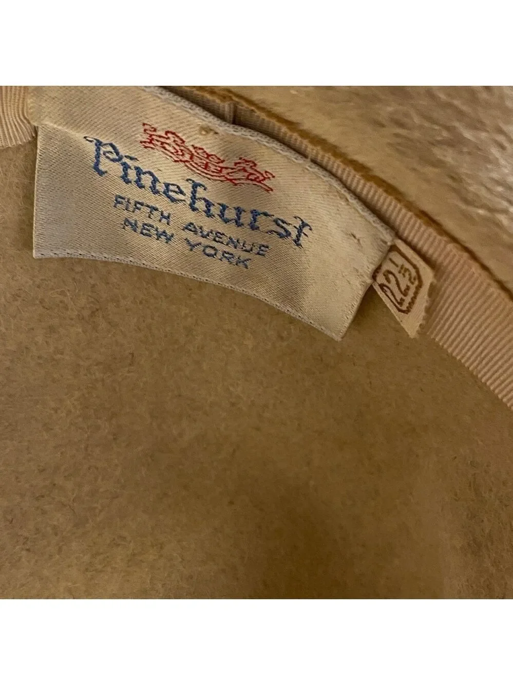 Trevi Italy Vintage Cream Women’s Hat — Pinehurst Fifth Ave New York - Picture 7 of 7